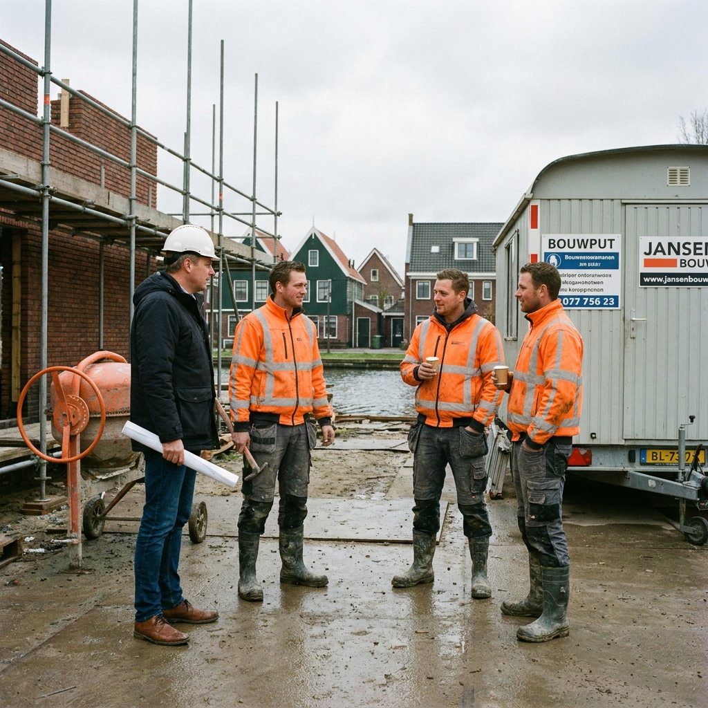 Samenwerking op de bouwplaats